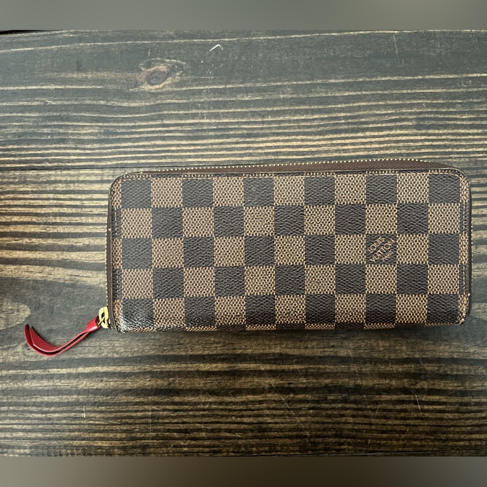 COPY - Authentic Louis Vuitton Clemence Wallet Damier Ebene